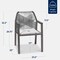 Best Choice Products Set of 2 Indoor/Outdoor Aluminum Woven Rope Dining Chairs w/ Armrests